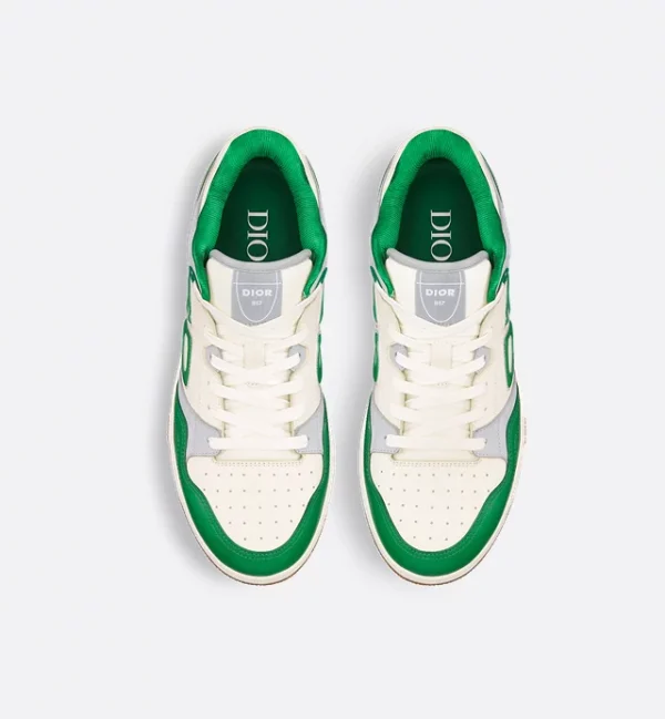 B57 Low-Top Sneaker Green and Cream Smooth