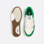 B57 Low-Top Sneaker Green and Cream Smooth