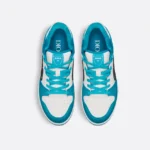 B57 Low-Top Sneaker Sky Blue and White Smooth Calfskin