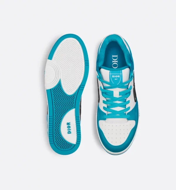 B57 Low-Top Sneaker Sky Blue and White Smooth Calfskin